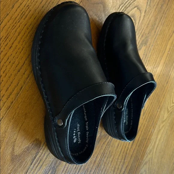 Spring Step Black Leather Mules - Picture 3 of 12